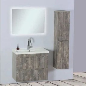 Pro Bagno  Σετ Έπιπλα Μπάνιου 2τμχ. Πάγκος με Νιπτήρα &amp; Καθρέπτη Με Φως 80x45x73cm Pro Bagno Elegant Εναρέτη 925-927Κ Με Επιλογή Χρώματος BEST-8080571