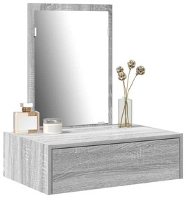 vidaXL Τραπέζι περιποίησης Γκρι 60 x 40 x 70 εκ. Επεξεργασμένο ξύλο