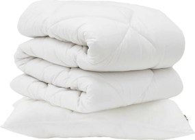 vidaXL Σετ Παπλωμάτων με μαξιλάρι 2 pcs Λευκό Μικροΐνες