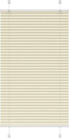 vidaXL Πλισέ περσίδα Κρέμα 80x100 cm Πλάτος υφάσματος 79,4 cm