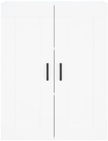 vidaXL Ντουλάπι Λευκό 69,5x34x180 εκ. από Επεξεργασμένο Ξύλο