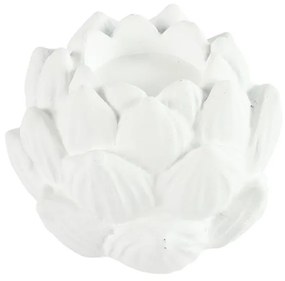 Κηροπήγιο Ρεσώ Αγκινάρα 013.789901 14x10 White Κεραμικό
