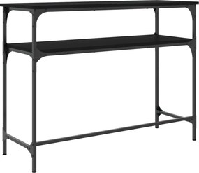 vidaXL Τραπέζι Κονσόλα Μαύρο 100 x 35,5 x 75 εκ. από Επεξεργ. Ξύλο