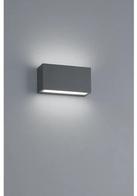 Απλίκα Φωτιστικό Τοίχου LED 9W Ανθρακί IP65 Up Down Trent 226960242 Trio Lighting-226960242-Ανθρακί 226960242