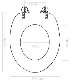 ΚΑΛΥΜΜΑΤΑ ΛΕΚΑΝΗΣ SOFT CLOSE 2 ΤΕΜ. ΣΧΕΔΙΟ ΚΟΧΥΛΙ ΑΠΟ MDF 276992