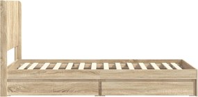 vidaXL Καλάθι με αποθήκη και κεφαλάρι Sonoma Δρυς 100 x 200 cm