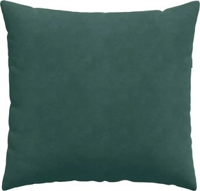 vidaXL Μαξιλάρι Καναπέ 2 pcs Σκούρο Πράσινο 45 x 45 cm