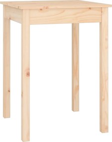 vidaXL Τραπεζαρία 55 x 55 x 75 εκ. από Μασίφ Ξύλο Πεύκου