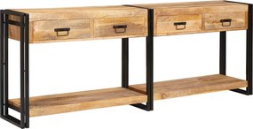 vidaXL Τραπέζια Κονσόλες 2 τμχ. Καφέ 200 x 33 x 75 εκ