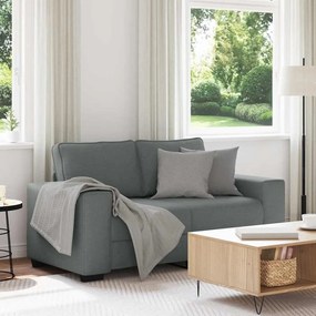 vidaXL Διθέσιος Καναπές Σκούρο Γκρι 160x77x82 εκ. Ύφασμα