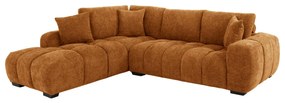 CORNER SOFA (LEFT) COVEN  SAND BEIGE FABRIC 298x102-208x85Hcm.