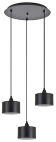 SE21-BL-B10-3BL-MS1 ADEPT PENDANT Black Metal Shade + HOMELIGHTING 77-9039