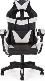 Καρέκλα γραφείου gaming William PU μαύρο-λευκό 60x59x108/118