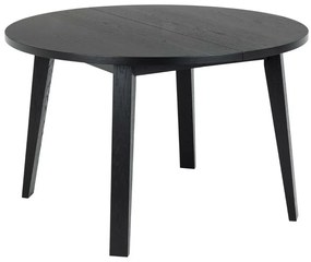 Τραπέζι Oakland C109, Μαύρο, 75cm, Επιμήκυνση, Φυσικό ξύλο καπλαμά, Πλαστικοποιημένη μοριοσανίδα, Ξύλο | Epipla1.gr