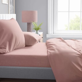 Σεντόνι Υπέρδιπλο Επίπεδο (220x240) Dimcol Solid Σάπιο Μήλο
