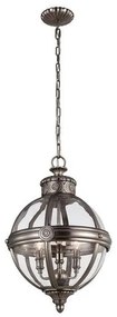 Κρεμαστό Φωτιστικό Οροφής 3xE14 Φ37cm Adams Elstead Lighting-FE-ADAMS-3P-BB-Ορείχαλκος FE-ADAMS-3P-BB