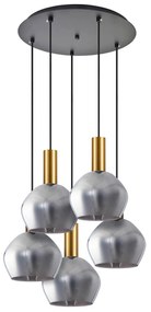 Φωτιστικό Οροφής Πολύφωτο Homelighting 77-8586 Gold/White