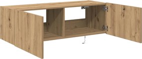 vidaXL Ντουλάπι Τηλεόρασης Τοίχου 100 x 35 x 31 cm Artisan Oak