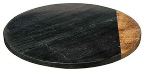 Πλατώ Σερβιρίσματος Περιστρεφόμενο Marble 07.173704B Φ30cm Black-Natural Ξύλο