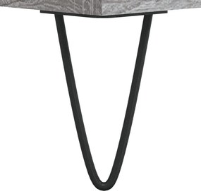 vidaXL Δισκοθήκη Γκρι Sonoma 121 x 38 x 48 εκ. από Επεξεργασμένο Ξύλο