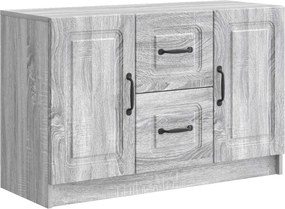 vidaXL Πλαϊνό γραφείο Γκρι Sonoma 89 x 34,5 x 57 εκ.