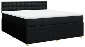 ΚΡΕΒΑΤΙ BOXSPRING ΜΕ ΣΤΡΩΜΑ ΜΑΥΡΟ 180X200 ΕΚ. ΥΦΑΣΜΑΤΙΝΟ 3289851