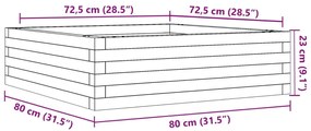 ΖΑΡΝΤΙΝΙΕΡΑ ΚΗΠΟΥ ΛΕΥΚΗ 80X80X23 ΕΚ. ΑΠΟ ΜΑΣΙΦ ΞΥΛΟ ΠΕΥΚΟΥ 847199