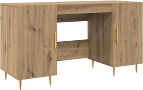 vidaXL Γραφείο artisan δρυς Επεξεργασμένο ξύλο 140 x 50 x 75 εκ.