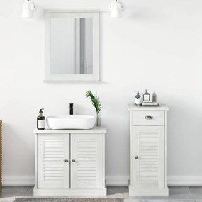 vidaXL Σετ Επίπλων Μπάνιου με συρτάρι 3 pcs Καφέ 37 x 34 x 80 εκ