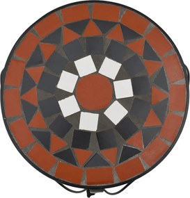 vidaXL Ανθοστήλες 3 τεμ. Τερακότα /Λευκά Κεραμικά