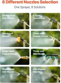 VEVOR 4 Gal Battery Powered Backpack Sprayer 0-90 PSI 4H Runtime for Yard Lawn