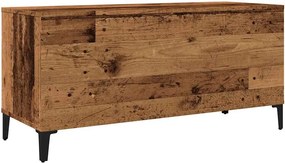 vidaXL Έπιπλο Δίσκων Μαύρο 100 x 38 x 48 εκ. από Επεξεργασμένο Ξύλο