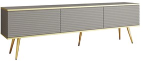 Έπιπλο τηλεόρασης ORO_MDF Γκρι +Χρυσό 175x53x32cm