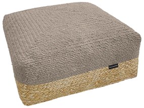 Πουφ (50x50x25) Guy Laroche Boho Maya Taupe