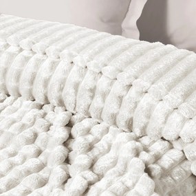 Κουβέρτα Fleece Υπέρδιπλη (220x240) Das Home 1386 White