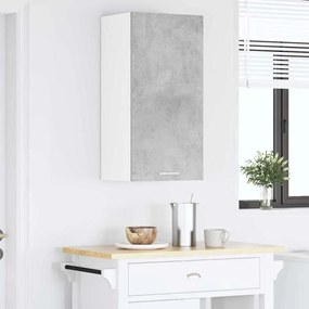 vidaXL Κρεμαστό ντουλάπι Σκυρόδεμα Γκρι και Λευκό 40 x 31 x 80 εκ.