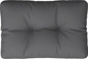 vidaXL Μαξιλάρι Παλέτας Ανθρακί 50 x 40 x 12 εκ. Υφασμάτινο