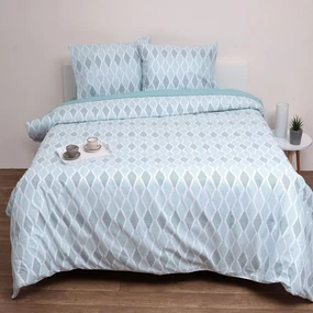 Σεντόνια Λάρα (Σετ 3τμχ) Mint Viopros Μονό 160x260cm 100% Βαμβάκι