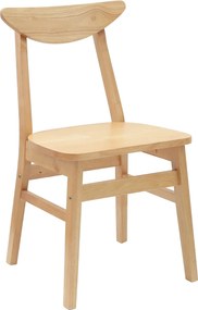 vidaXL Καρέκλες φαγητού 2 pcs Φυσικό 42 x 47.5 x 81 εκ