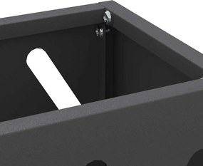 vidaXL Βάση ομπρέλας βροχής Μαύρο 28 x 12 x 41 εκ Ατσάλι