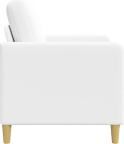 vidaXL Καναπές με Αποθήκευση Λευκό 72 x 78 x 87 εκ. Πολυεστέρας