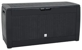 vidaXL Μπαούλο Αποθήκευσης Κήπου Ανθρακί 119x48x60 εκ. απο Πολυπ/λένιο