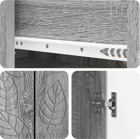 vidaXL Πλαϊνό γραφείο Γκρι Sonoma 89 x 34,5 x 60 εκ.