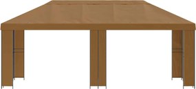 vidaXL Κήπος Γκαζebo 6 x 3 m Μπεζ Πολυεστέρας και Χάλυβας 190