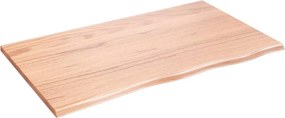 vidaXL Επιφάνεια Τραπεζιού Αν. Καφέ 100x60x2 εκ Επεξ. Μασίφ Ξύλο Δρυός