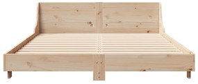 vidaXL Σκελετός Κρεβατιού Χωρίς Στρώμα 140x200 εκ Μασίφ Ξύλο Πεύκου