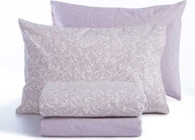 Φανελένια Σεντόνια Μονά (Σετ) Nef-Nef Homeware Flannel Sorial Mauve