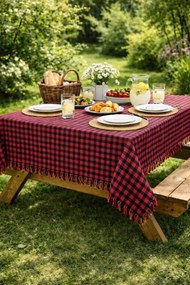 Stewehome τραπεζομάντηλο με μικρό καρό σχέδιο 140x140 cm