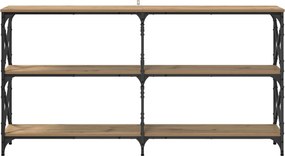 vidaXL Τραπέζι κονσόλας Artisan Oak 156 x 28 x 80,5 εκ.