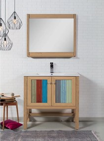 Mabo Irida ΙΙΙ 100 Plywood - Βάση Με Νιπτήρα &amp; Καθρέπτη